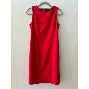 J.Crew Red Shift Dress Women’s Size 4 EUC